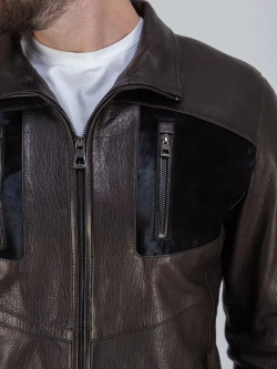 Куртка кожаная демисезонная Турция