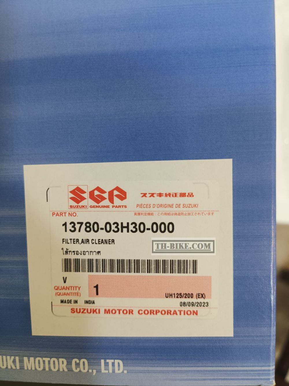 13780-03H30. FILTER, AIR CLEANER. SUZUKI