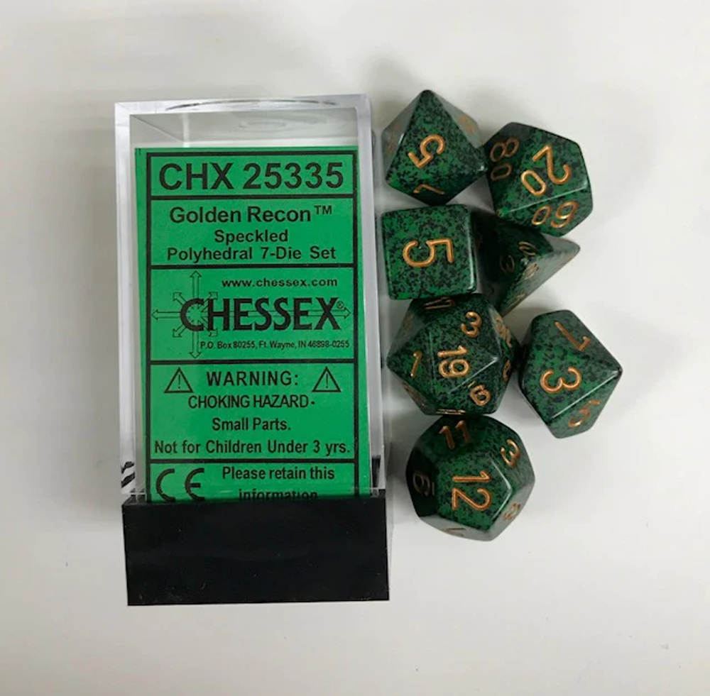 Chessex 7-dice set Gold Recon