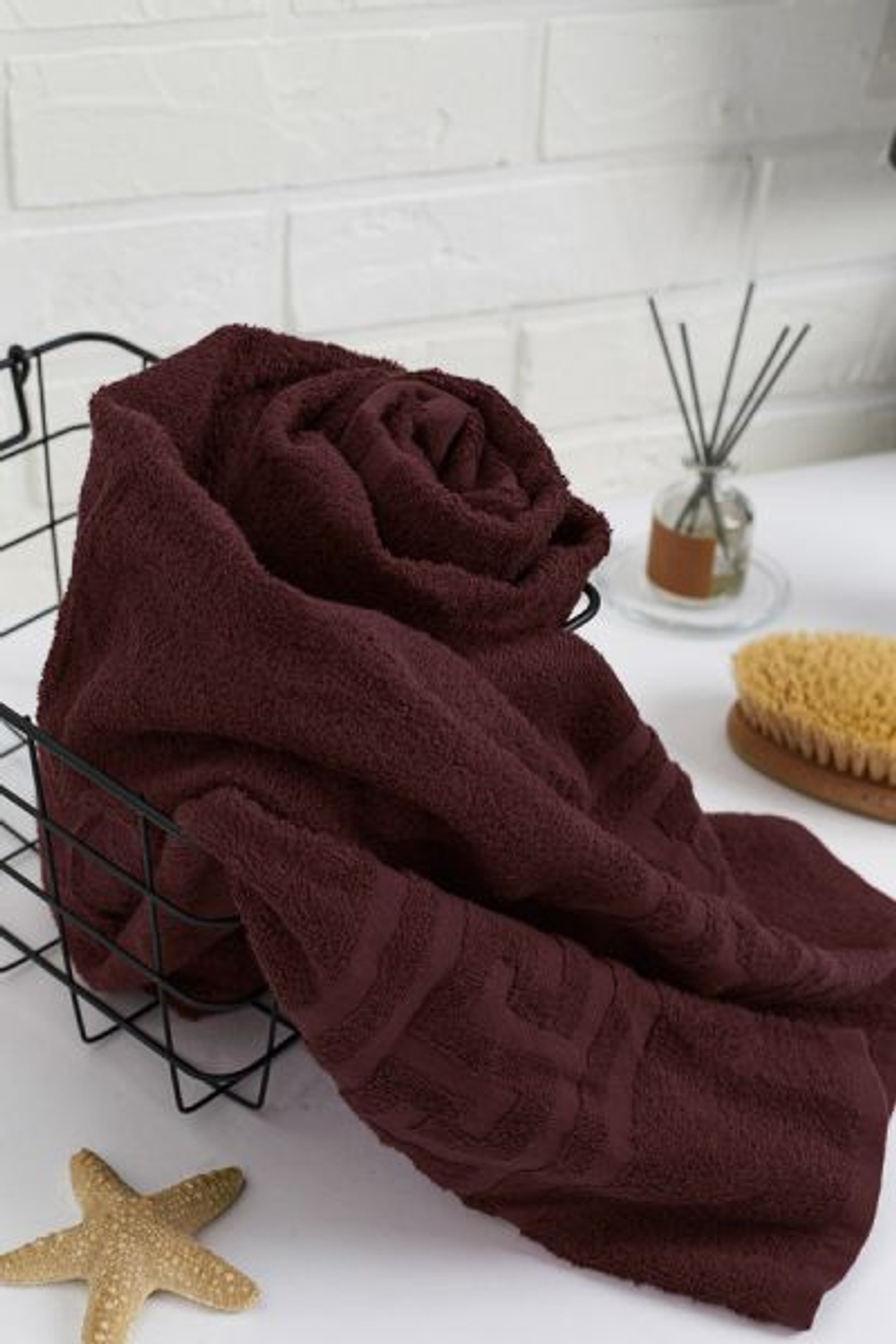 Полотенце махровое, г/к, 70х140, арт. 70-140 BS, 460 гр/м2, цвет: 915-горький шоколад,