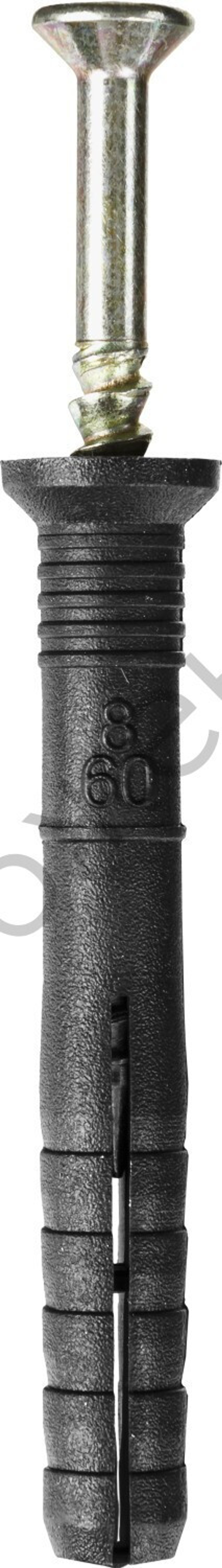 STAYER 8 x 60 мм, потайный бортик, дюбель-гвоздь полипропиленовый, 1000 шт (30640-08-060)