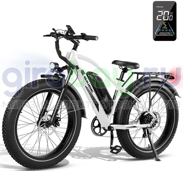 Электровелосипед Saige Lander (48V/13Ah) - Белый фото №1