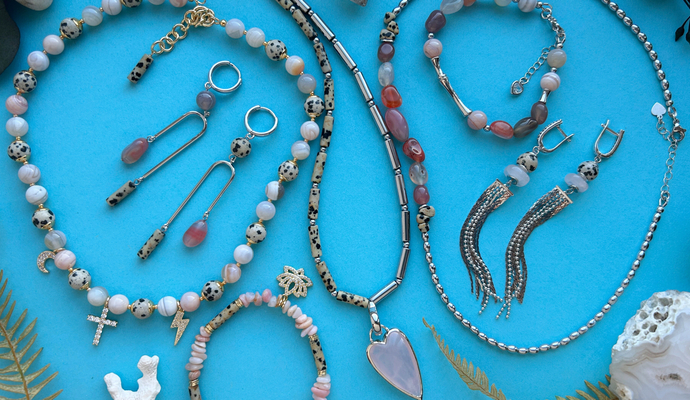 7 идей для украшений - Розовые камни и "далматин"