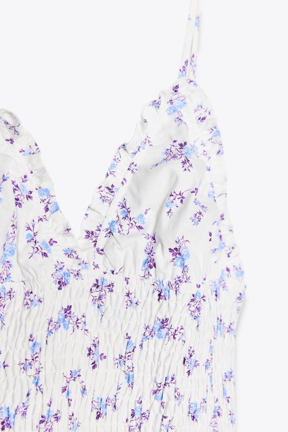 ZARA ПЛАТЬЕ ИЗ ЭЛАСТИЧНОЙ ТКАНИ С ЦВЕТОЧНЫМ ПРИНТОМ, РАЗНОЦВЕТНЫЙ