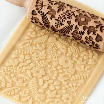 Малая скалка с узором Летний луг