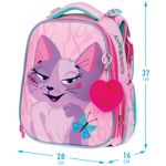 Ранец Berlingo Expert Princess cat 37*28*16см, 2 отд., с анатомической спинкой