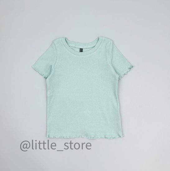 Футболка хлопковая "Ромашковое лето" голубая дымка