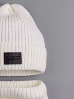 Шапка и снуд детские осенние