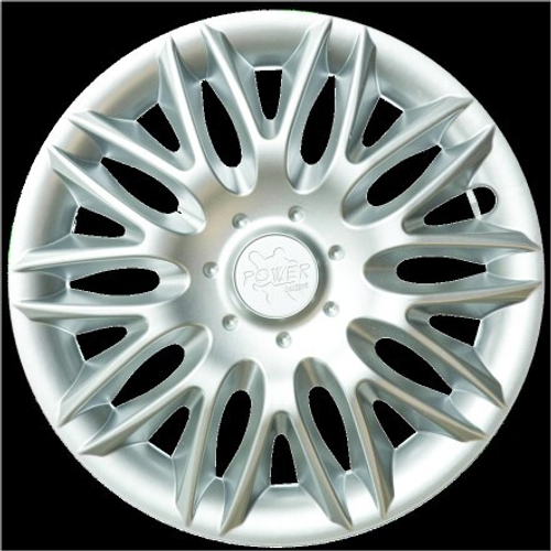 Колпак колеса R13 Пауэр серебристый (в мешке 4 упак) (LION)