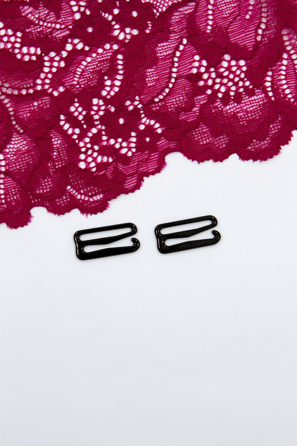 Кольцо, регулятор, крючок для бюстгальтера чёрный 0,6-2 см