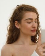 Серебряные серьги-пусеты Сердца