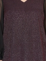 Блузка нарядная люрекс и шифон