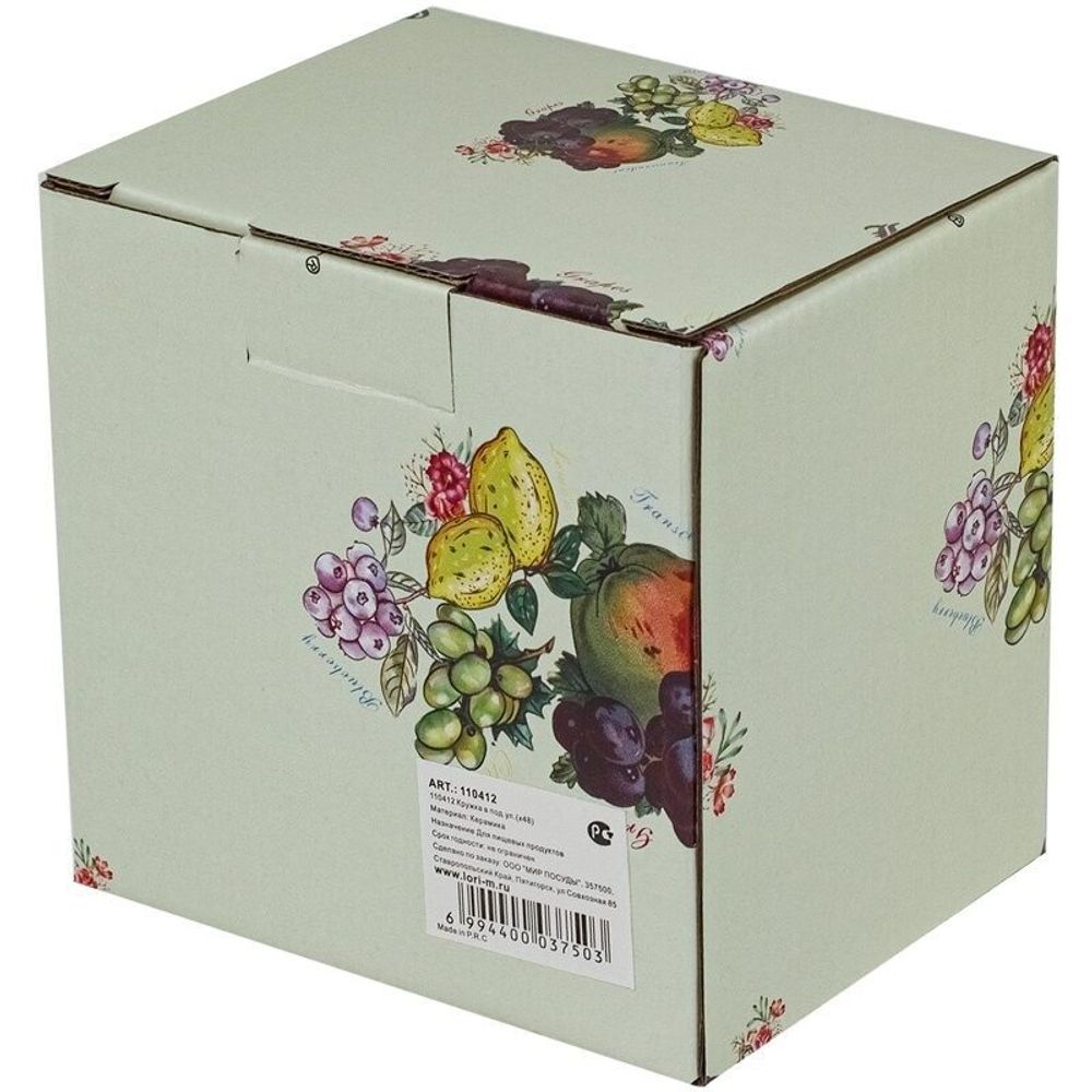 Lenardi 110412 Кружка 350 мл ФРУКТЫ в под.уп.(х48)