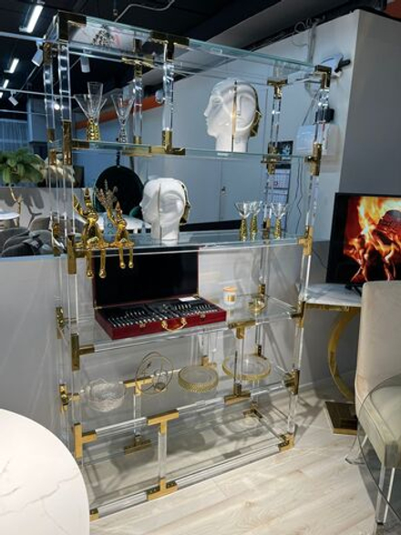 Стеллаж Ist Casa Роялти, 120х38х200 см, прозрачный