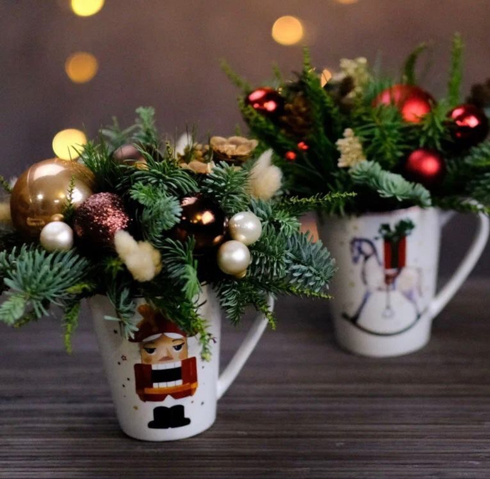 НОВОГОДНЯЯ КОМПОЗИЦИЯ - практический мастер-класс для подростков