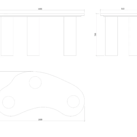 Рабочий стол Nara 160х81