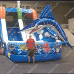 Надувная горка "Голубой марлин"