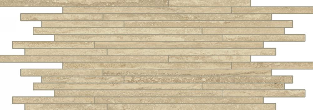 Мозаика Charme Advance Travertino Strip Lux 26x75