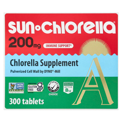 Sun Chlorella, добавка с хлореллой, 200 мг, 300 таблеток