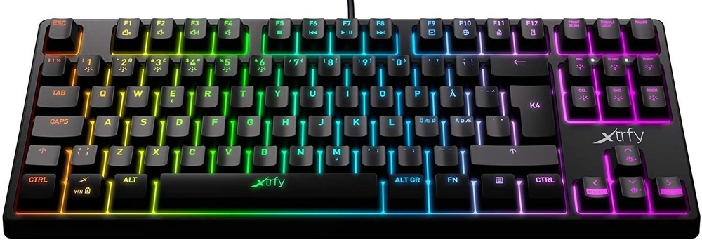 Клавиатура Xtrfy XG-K4-RGB-TKL-R-RUS черный