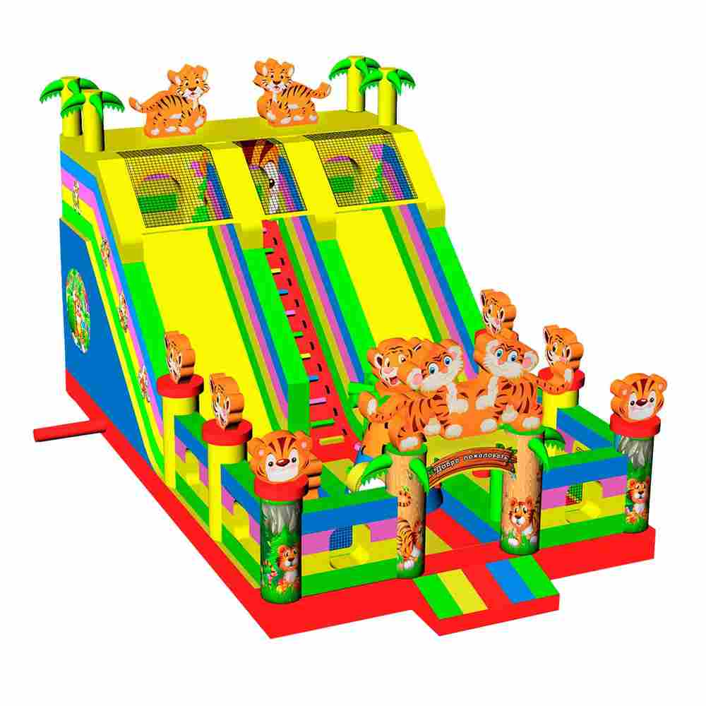 Коммерческий батут "Тигриная страна 5" 10*6*6 м