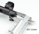 Кронштейн с кольцами быстросъемный D=36мм, BH=5мм, Blaser R93, (50194-36193) с запирающим устройством MAK-Klapphebel, MAK