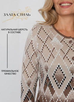 Жакет М 2900/коричневый