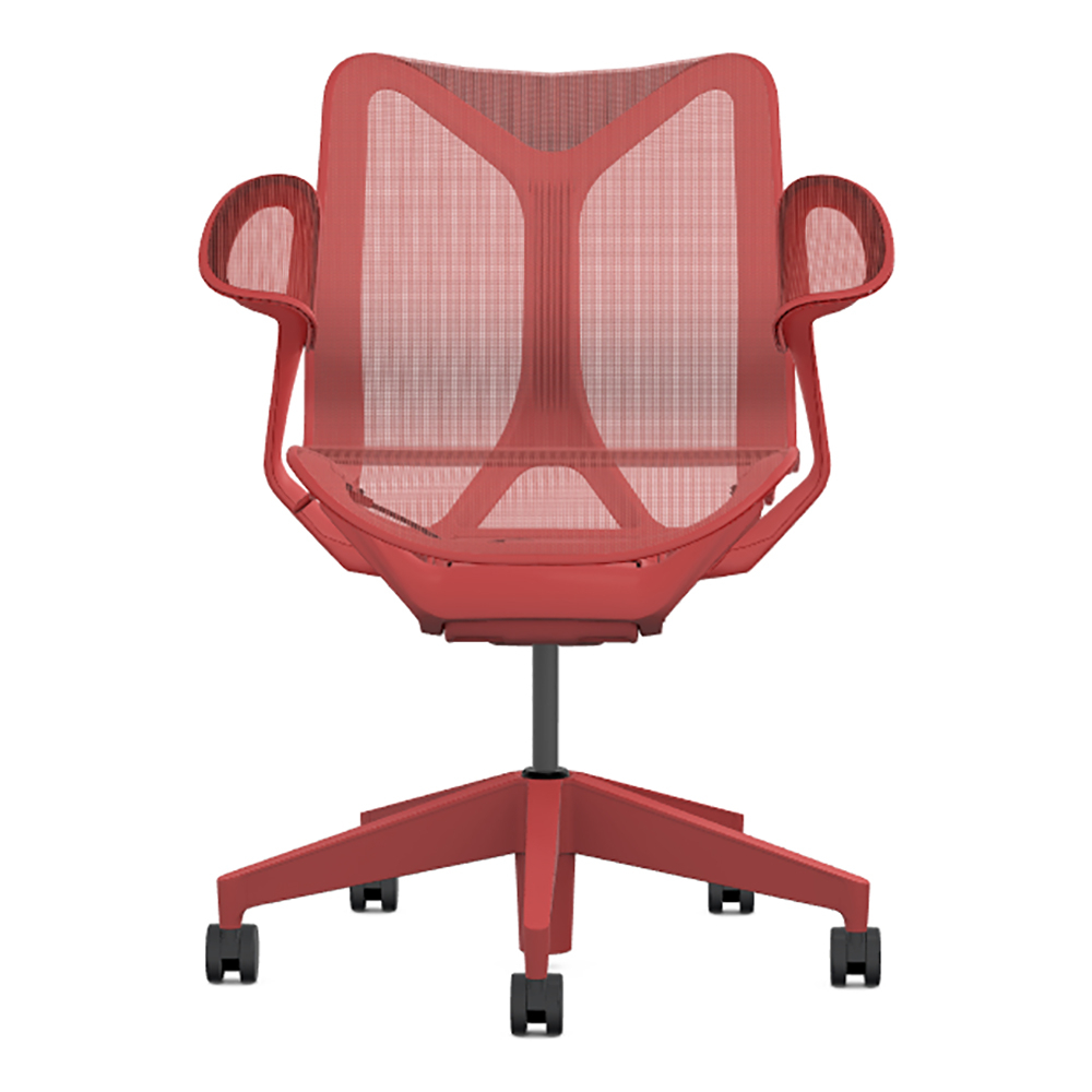 Кресло Herman Miller Cosm, низкая спинка, цвет Canyon, подлокотники «лепестки» (Leaf)