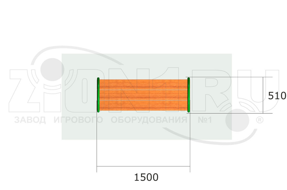 Скамейка парковая М1 СП001 для улицы