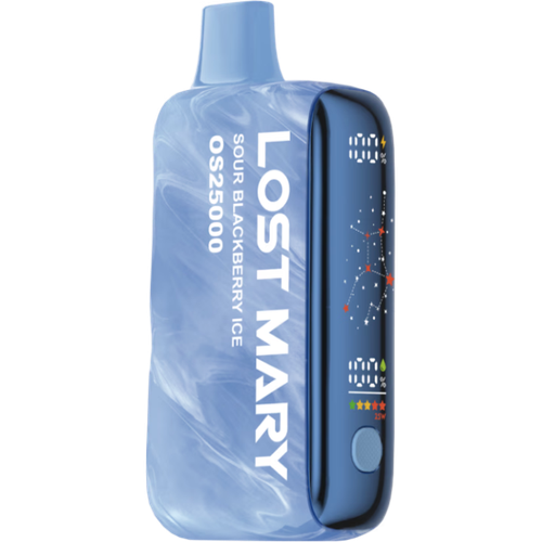 Одноразовая электронная сигарета Lost Mary OS - Кислая Ежевика Лед (25000 затяжек)