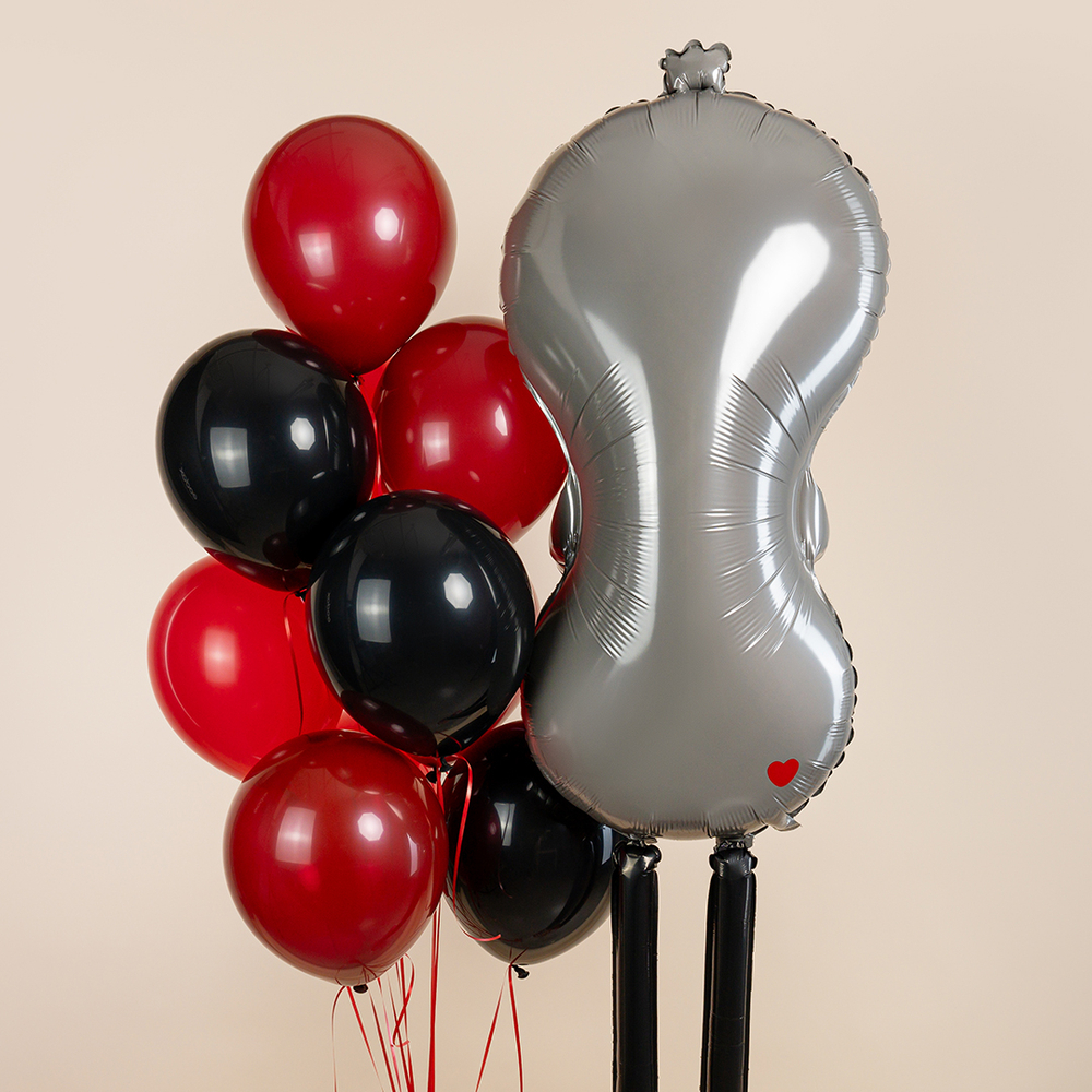 Фольгированный шар-фигура 3D ходячий «Ленивец с сердечком», 163 см