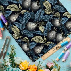 Ткань премиум бифлекс ночные сказочные фрукты