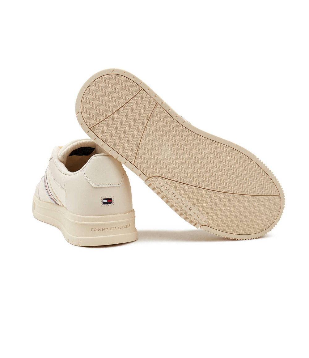 Кожаные кроссовки Tommy Hilfiger - экрю(FM0FM05052)