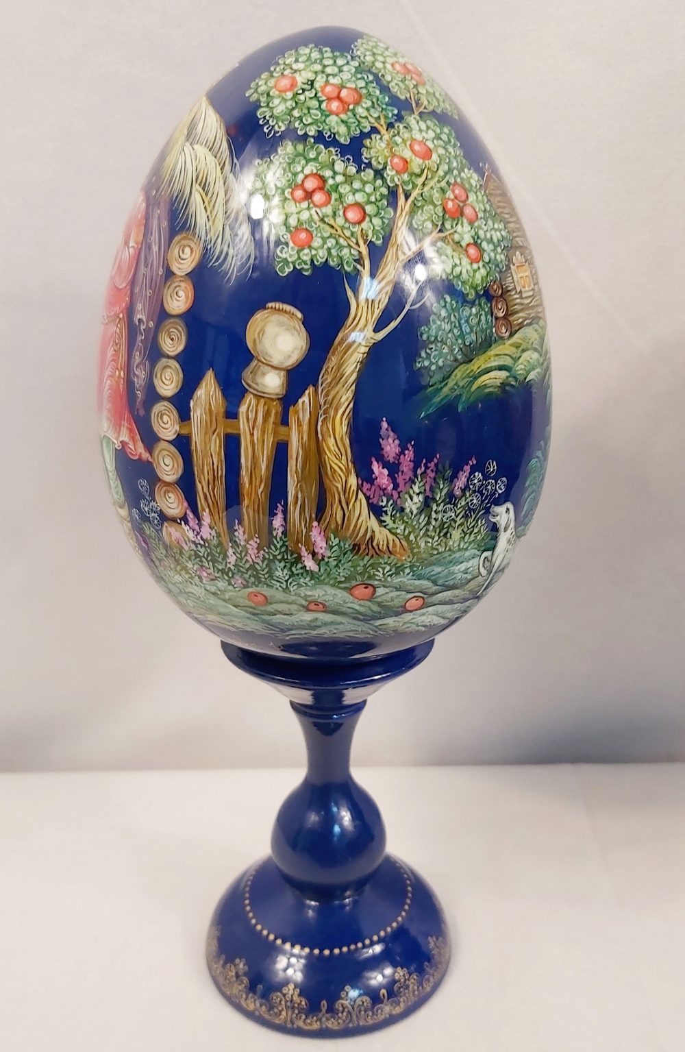 Яйцо сувенирное "Курочка Ряба" ( ручная роспись Палех)