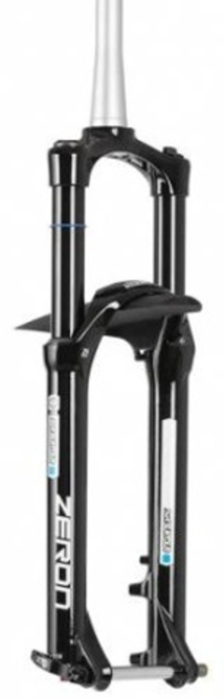 Вилка 27.5", шток 1.5"/1-1/8" , ход 160мм, черная, блокировка на ноге, возд пружина + регул отскока,