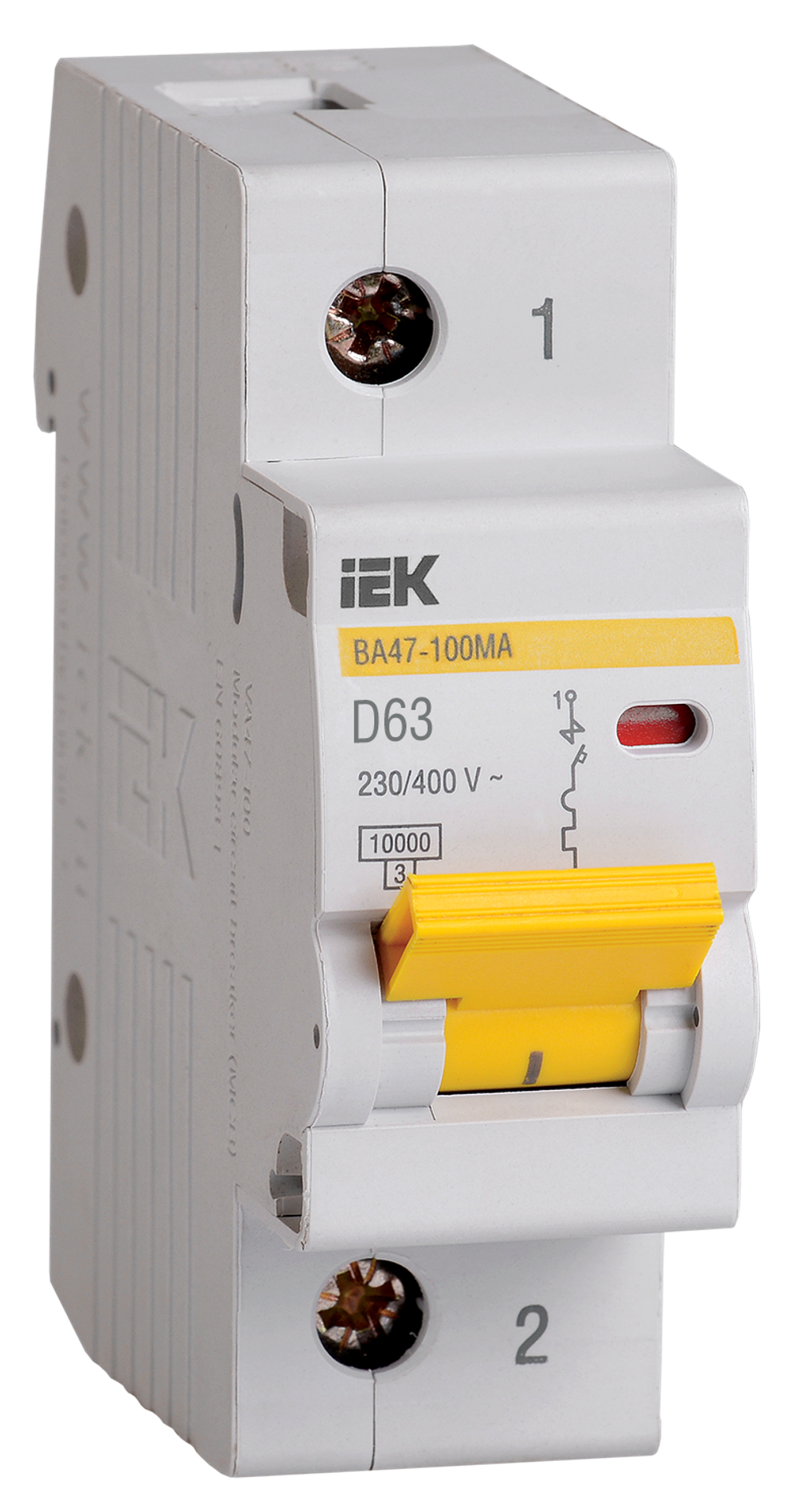Автоматический выключатель ВА47-100МА без теплового расцепителя 1P 63А 10кА D IEK