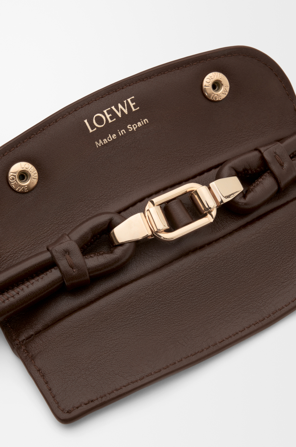 Loewe Большая сумка Madrid из мягкой телячьей кожи, темно-каштановый