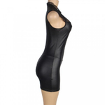 Кожаное платье с кружевом OhYeah +стринги, XS-S