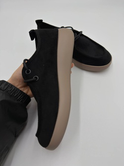 Туфли женские экокожа арт. 844-1 цвет "чёрный"