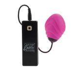 Набор из виброяичка и силиконовой насадки Gyrating Wave (Цвет: ярко-розовый)