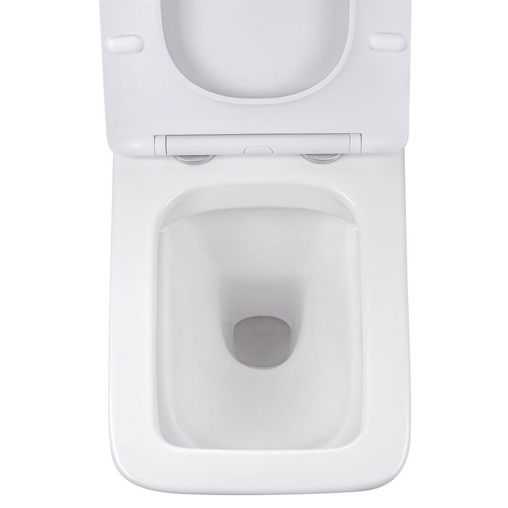 Унитаз подвесной Q-Line VT1-12 безободковый, цвет белый, ультратонкое soft close сиденье