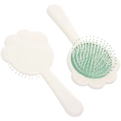Расчёска массажная детская «ЛАПОЧКА», цвет айвори, 17.8*9.1см (коробка PVS)