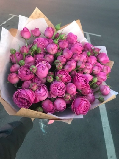 Букет из 19 пионовидных роз