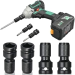 Патрон гайковерта 1/2" адаптер для бит переходник 1/4"
