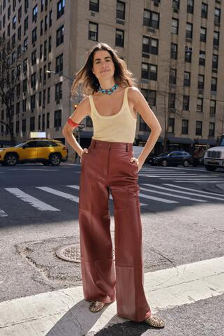 ZARA СВОБОДНАЯ МАЙКА НА БРЕТЕЛЯХ, ЖЕЛТЫЙ