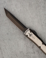 Автоматический складной нож Vespa Marfione Custom Knives Ultratech Tanto Blackwash Steel Satin Handle M390 123-1BKS (черный-сталь)