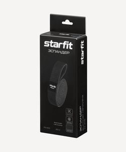 Эспандеры для кроссфита ES-205, высокая нагрузка, текстиль, черный