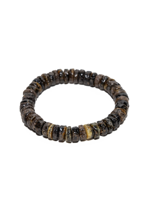 Браслет из цельного калининградского янтаря, диаметр бусин 1 см