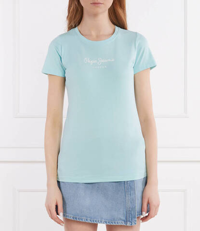 Футболка Pepe Jeans London - бирюзовый(PL505202)