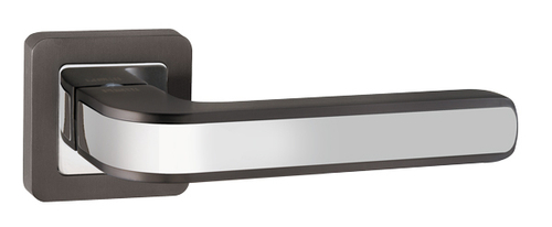 Ручка квадрат Пунто Nova QR GR/CP-23, цвет графит/хром (гарантия - 6 месяцев)